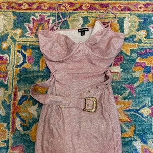 Pink Glitter Dress